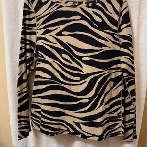 Calvin Klein tan & black t shirt   Size Large L